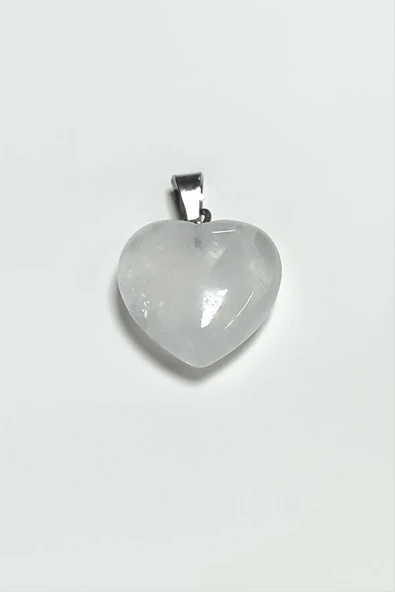 Kuvars Kalpli Doğaltaş Kolye Ucu Küçük 1,5 cm - Resim 2