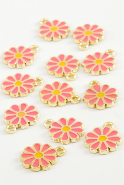 Papatya Tek Kulplu Mineli Bileklik ve Kolye Ucu Aparatı 1 Adet - Resim 2