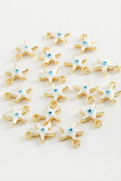 Deniz Yıldızı Tek Kulplu Mineli Bileklik ve Kolye Ucu Aparatı 1 Adet - Resim 2