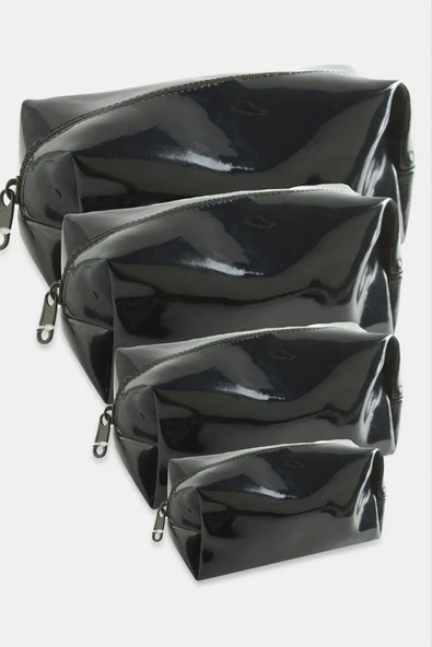 4 Adet El Tutmalı Makyaj Çantası ürün görseli