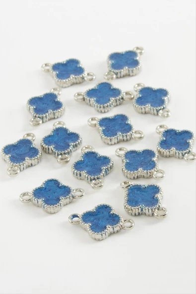 Çiçek Çift Kulplu Mineli Bileklik ve Kolye Ucu Aparatı 1 Adet - Resim 4