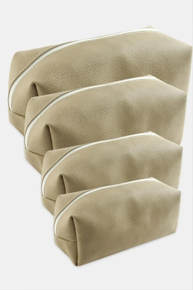 4 Adet El Tutmalı Makyaj Çantası ürün görseli