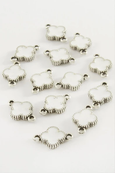 Çiçek Çift Kulplu Mineli Bileklik ve Kolye Ucu Aparatı 1 Adet - Resim 4