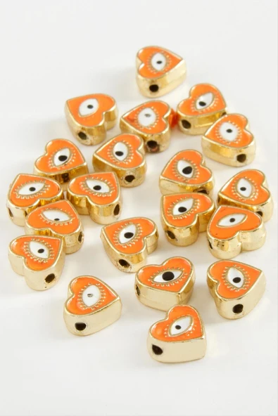 Kalp Göz Mineli Bileklik ve Kolye Ucu Aparatı 1 Adet - Resim 7