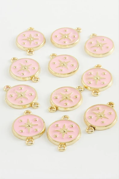 Yıldız Tek Kulplu Mineli Bileklik ve Kolye Ucu Aparatı 1 Adet - Resim 2