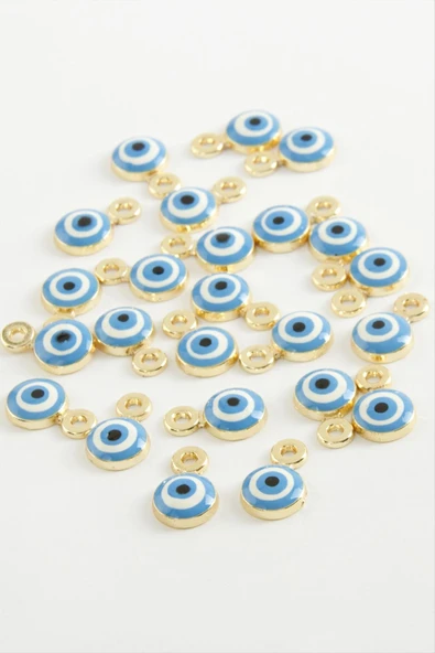 Nazar Tek Kulp Mineli Bileklik ve Kolye Ucu Aparatı 1 Adet - Resim 3