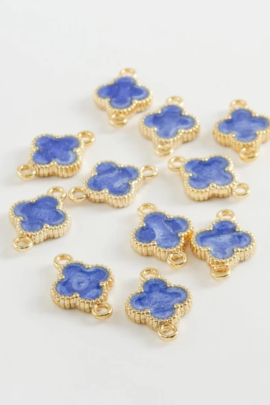 Çiçek Çift Kulplu Mineli Bileklik ve Kolye Ucu Aparatı 1 Adet - Resim 11