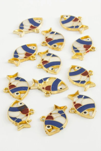 Balık Tek Kulp Mineli Bileklik ve Kolye Ucu Aparatı 1 Adet - Resim 2