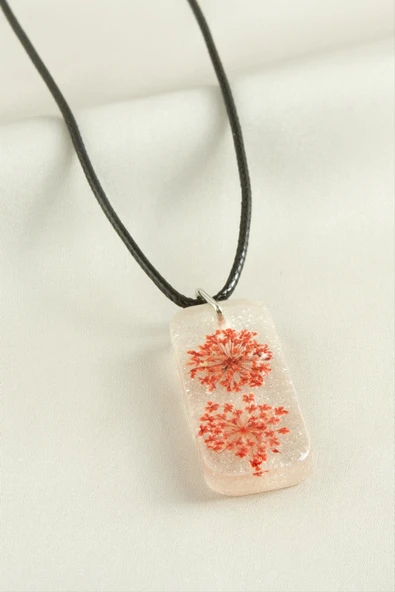 Sultanotu Dikdörtgen Epoksi Kolye - Resim 3