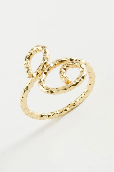 Çiçek Metal Yüzük - Resim 2