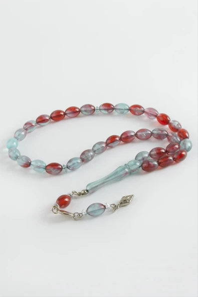 Zeytin Şekilli Plastik Tesbih 8*11 mm - Resim 4