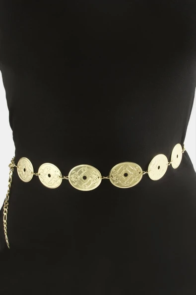Oval Metal Zincir Kemer ürün görseli