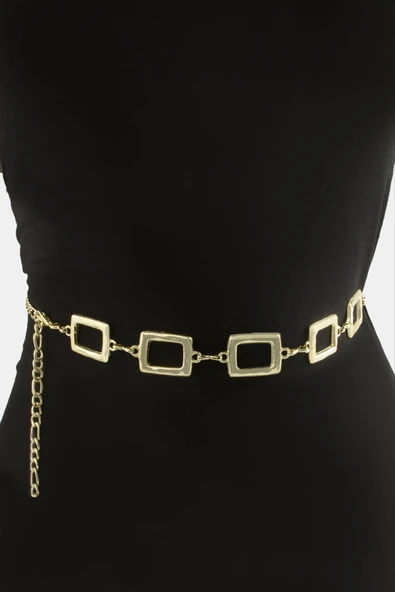 Dikdörtgen Metal Zincir Kemer ürün görseli