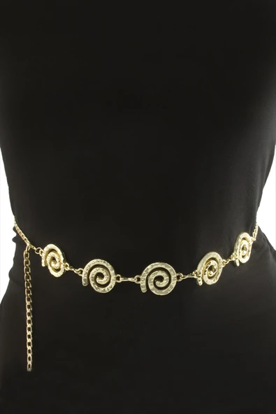 Çiçek Metal Zincir Kemer - Resim 2