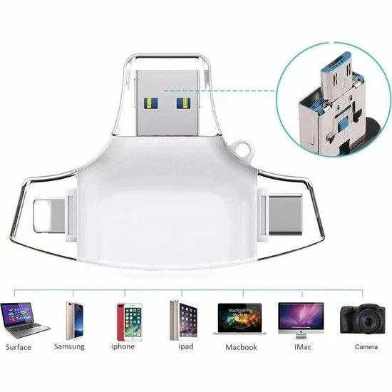 Daytona Hc06-b Çok Fonksiyonlu Usb Flash,ios-pc, - Resim 2