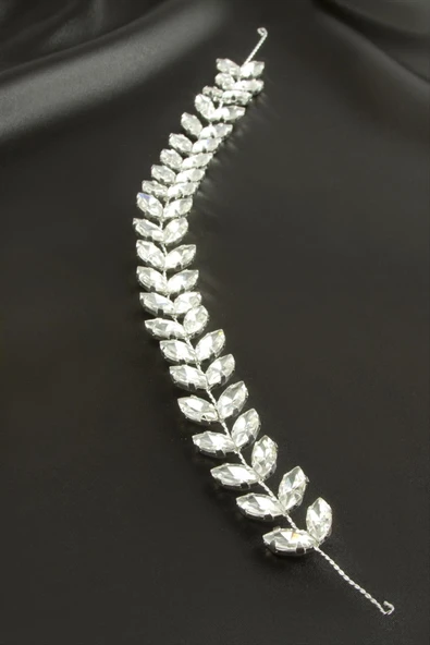 Yaprak Taşlı Saç Aksesuarı ürün görseli