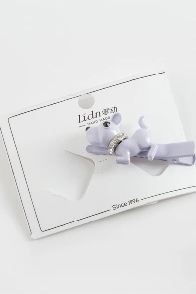 Köpek Taşlı Pens Toka - Resim 2