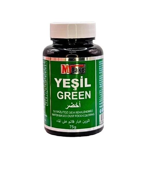 SU BAZLI TOZ GIDA BOYASI MY BAKE 75 GR YEŞİL ürün görseli