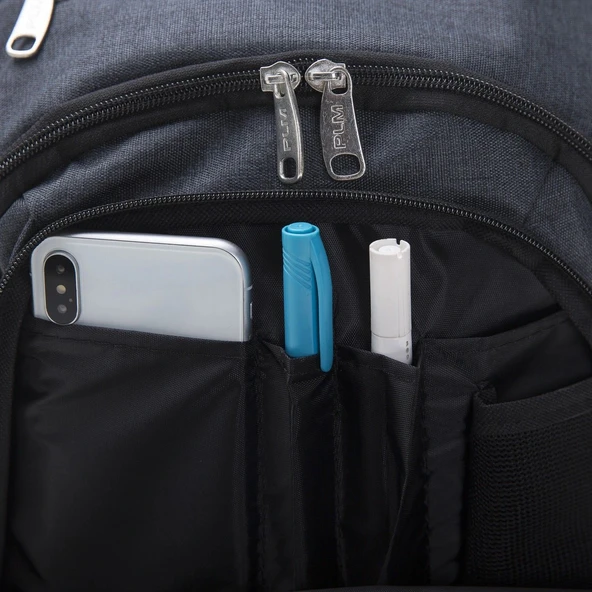 Plm Lidya 13"  Notebook Füme Sırt Çanta - Resim 6