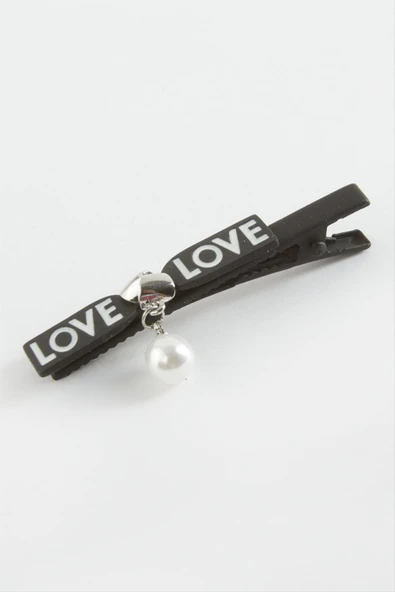Love Yazılı İnci Pens Toka ürün görseli
