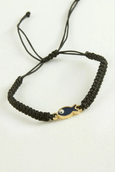 Balık Makrome İp Bileklik - Resim 2