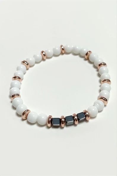 Sedef Doğaltaş Bileklik 6 mm - Resim 2