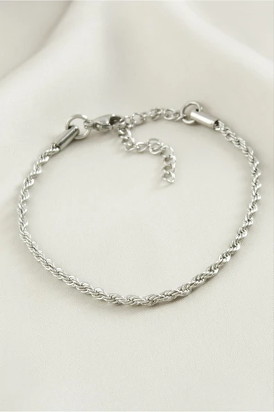 Burgulu Çelik Bileklik - Resim 2