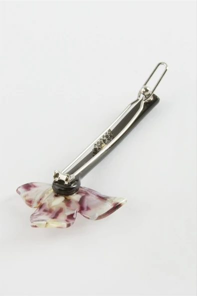 Orkide Çiçek Klipsli Toka - Resim 2