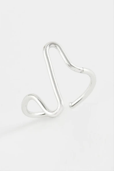 Zikzak Metal Yüzük - Resim 2