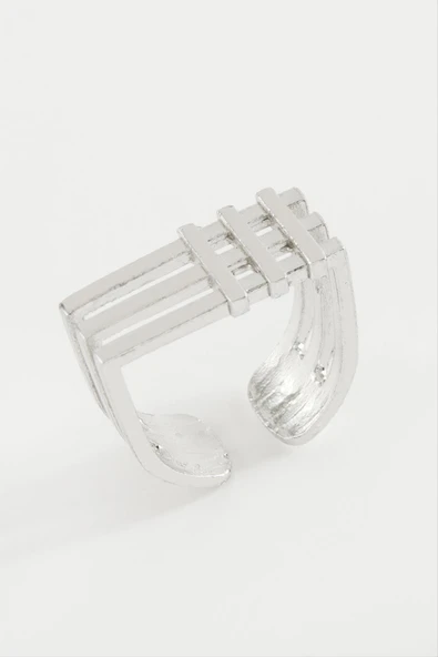 Kare Metal Yüzük - Resim 2