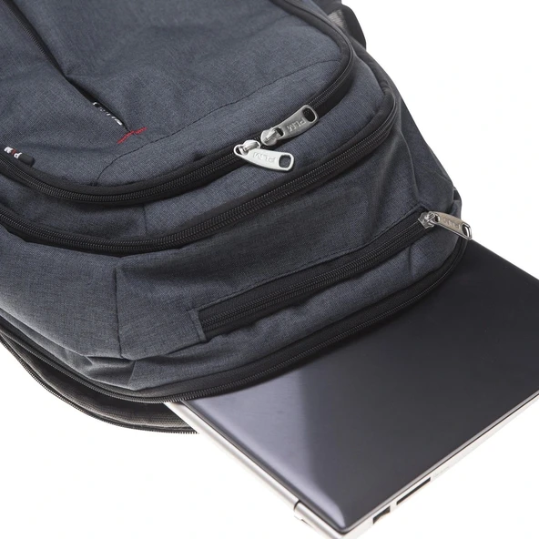 Plm Lidya 13"  Notebook Füme Sırt Çanta - Resim 7