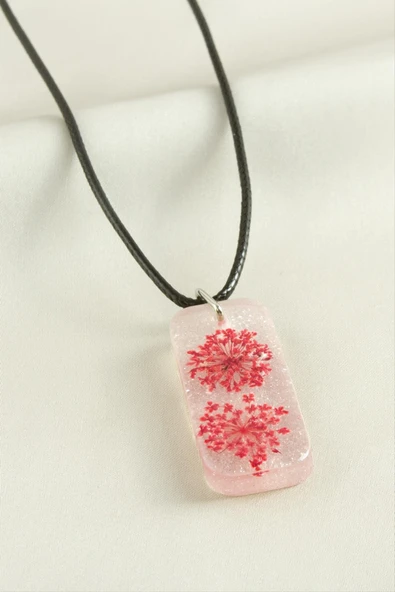 Sultanotu Dikdörtgen Epoksi Kolye - Resim 2