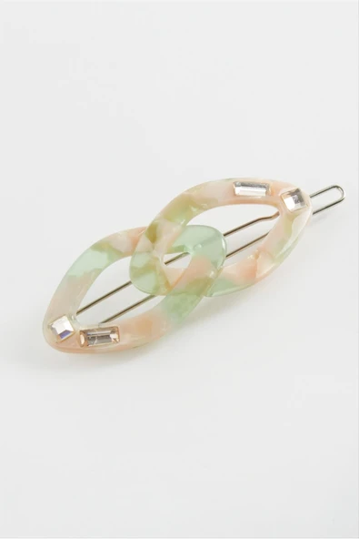 Fiyong Taşlı Klipsli Toka - Resim 4