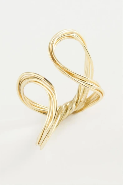 Oval Metal Yüzük - Resim 2