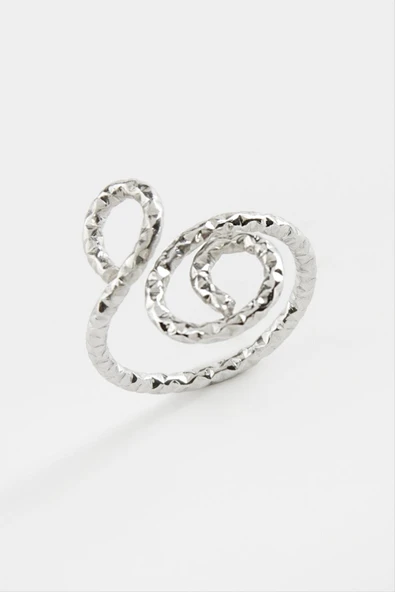 Çiçek Metal Yüzük - Resim 3