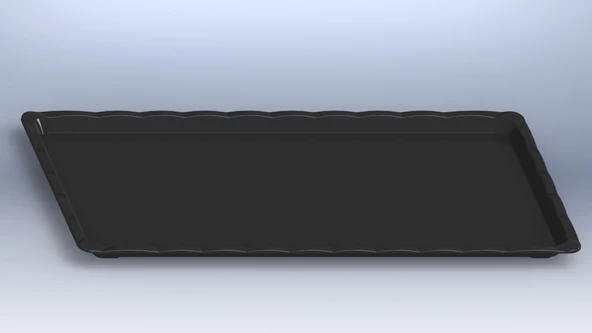 TEPSİ KIRILMAZ SİYAH NO:2 17x32x1 Cm ürün görseli 1