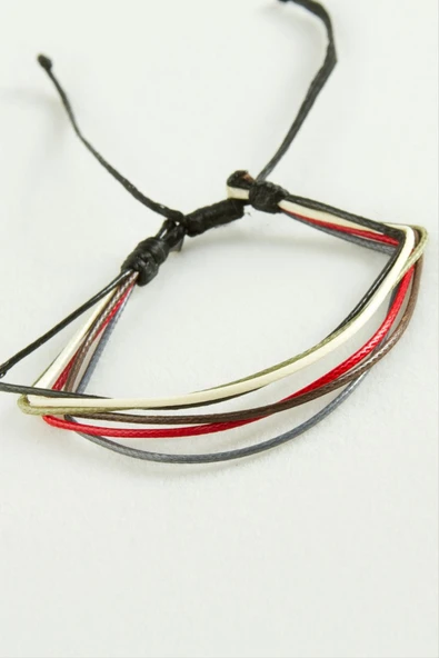 6'lı Renkli İp Bileklik - Resim 2