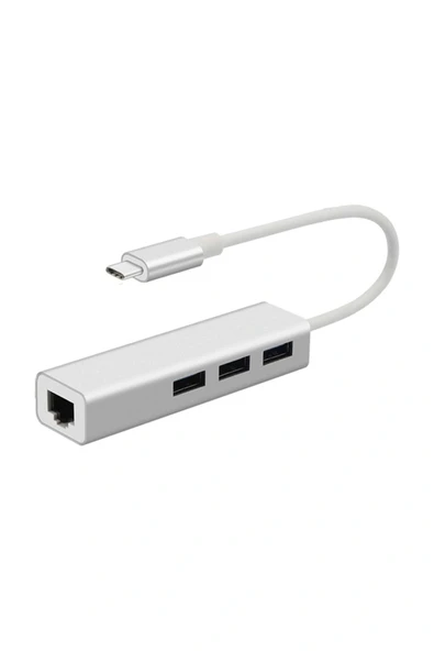 Daytona  Fc05 Tip-c=>3 Port  Usb+  Rj45 Adaptör ürün görseli 1
