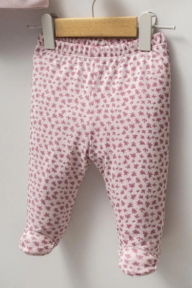 Bebitof %100 Pamuk Sevimli Sepetteki Ördek Desenli 5 Parça Yenidoğan Hastane Çıkışı Zıbın Seti BBTF.APMB.20219.29 - Resim 4