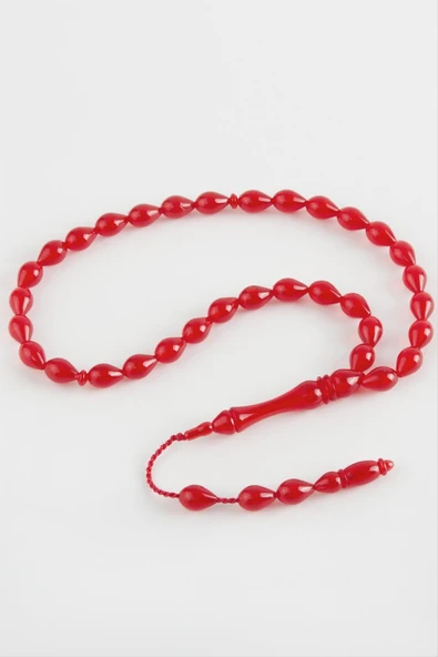 Damla Kesim Plastik Tesbih 8*10 mm - Resim 2