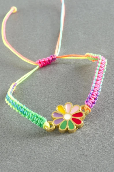 Papatya Makrome İp Bileklik ürün görseli 1