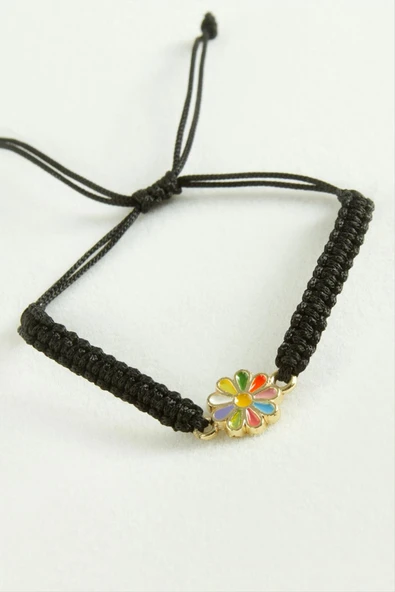 Papatya Makrome İp Bileklik ürün görseli 1