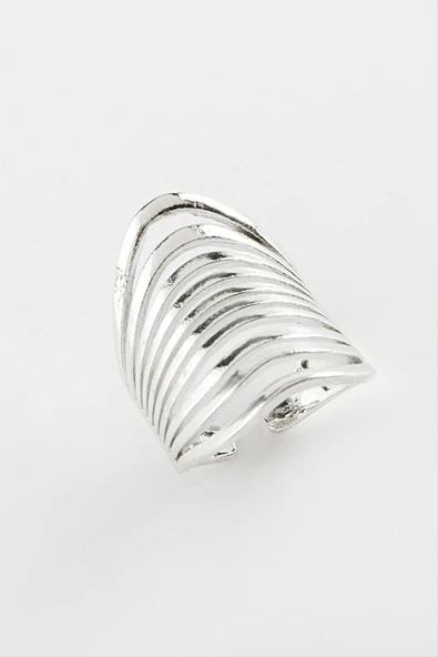 Oval Metal Yüzük - Resim 2