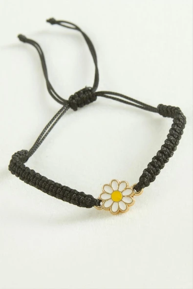 Papatya Makrome İp Bileklik ürün görseli