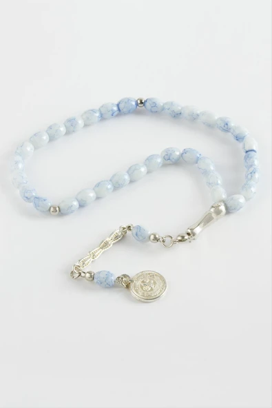 Mısır Kesim Cam Taş Tesbih 7 mm - Resim 3