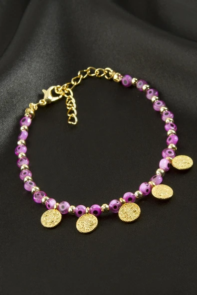 Para Nazarlı Boncuklu Bileklik - Resim 3