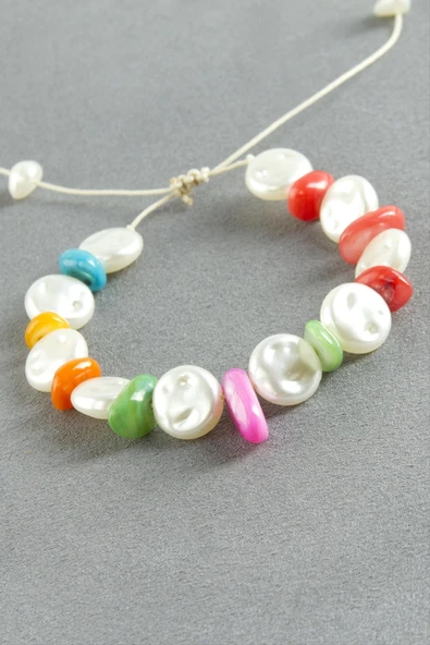 Kırık Doğaltaş İnci Bileklik ürün görseli