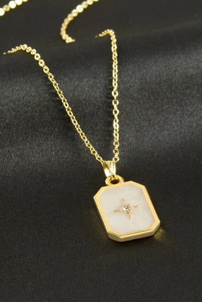 Yıldız Mineli Kolye - Resim 3
