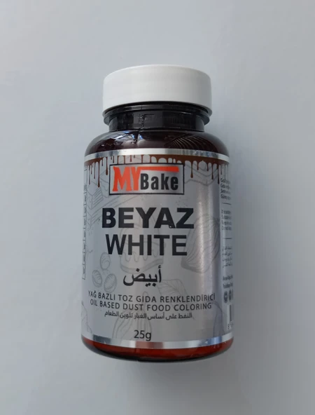 YAĞ BAZLI TOZ BOYA MY BAKE 25 GR BEYAZ ürün görseli