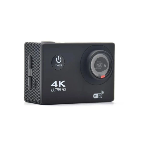 4K Ultra Hd Wifi Su Geçirmez Aksiyon Kamerası Siyah AC-01 - Resim 4